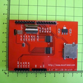 ЖКИ Сенсорный TFT 2.4 дисплей (+MicroSD) для Arduino UNO R3 и Arduino MEGA 2560